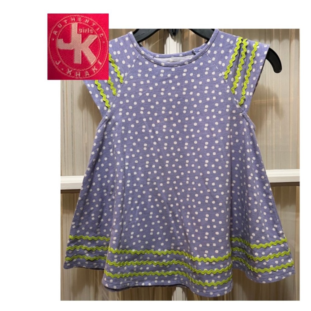 J. Khaki flare-bottom blouse; girls' size 6X